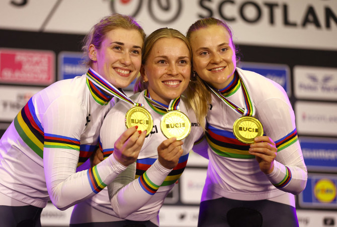 Der Weltsieger Deutschland behält den Team-Sprint-Titel bei Rad-Weltmeisterschaften
